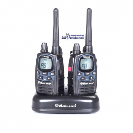 Preview: 2er-Kofferset MIDLAND G7 Pro PMR+LPD mit 2x MA 24-L Pro