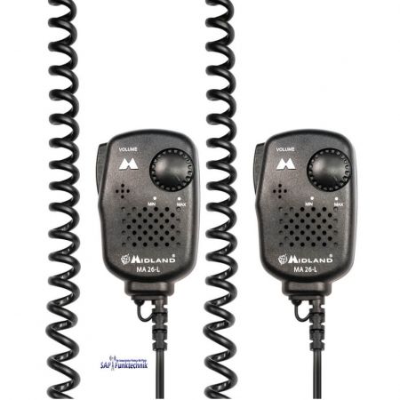 Preview: 2er-Kofferset MIDLAND G9 Pro PMR+LPD inkl. MA 26-XL Lautsprechermikrofon