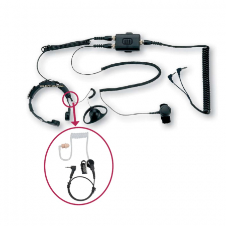 Preview: Albrecht Security Headset E30 mit Befestigunsclip