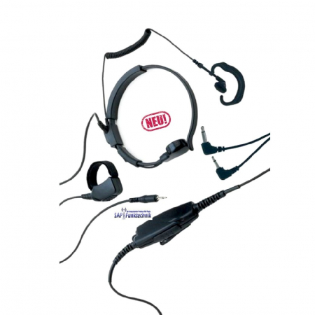 Preview: Albrecht AE 38 Kehlkopfmikrofon/Hörer VOX/PTT