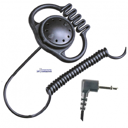 Albrecht OH-2B, flexibler Ohrhörer mit 2,5mm Mono Winkelstecker Kenwood