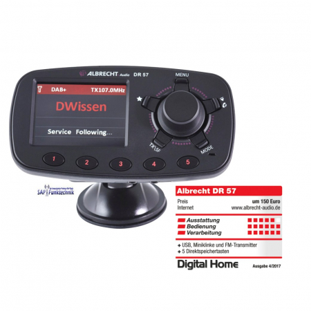 Preview: Albrecht DR 57 DAB+ Autoradio-Adapter