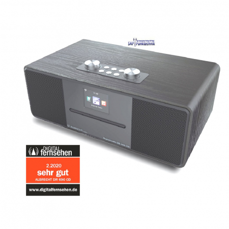 Albrecht DR 690 CD, DAB+/UKW/Internet/CD, Schwarz