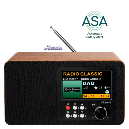 Albrecht DR 863 Digitalradio Mono, DAB+/UKW