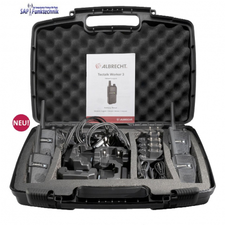 Preview: Albrecht 4er Kofferset Tectalk Worker 3, PMR446
