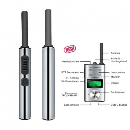 Preview: Albrecht Tectalk Deluxe, Handfunkgerät PMR446