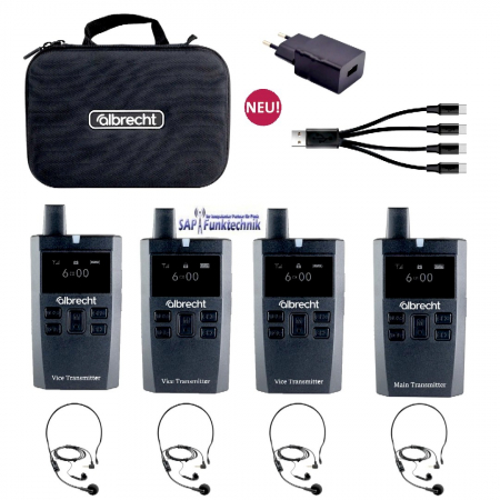 4er Tasche Albrecht "Multicom 2" Funkgeräte