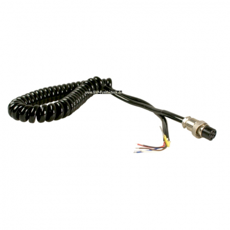 Mikrofonkabel 6-adrig geschirmt mit 6 pol.-Mikrofonstecker, 1,5m lang