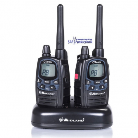 Preview: Midland G7 Pro Paar, PMR+LPD, 16 Kanäle