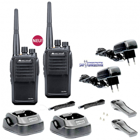 Preview: Midland G15 Pro PMR 2er Security-Kofferset inkl. MA 31-M Security Headsets