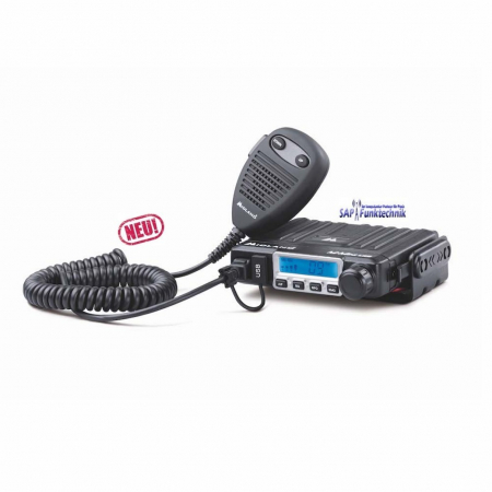 Preview: MIDLAND M-Mini USB CB-Funk Set, 4W AM/FM inkl. T 27 NEW CB-Mobilantenne 62cm Lang