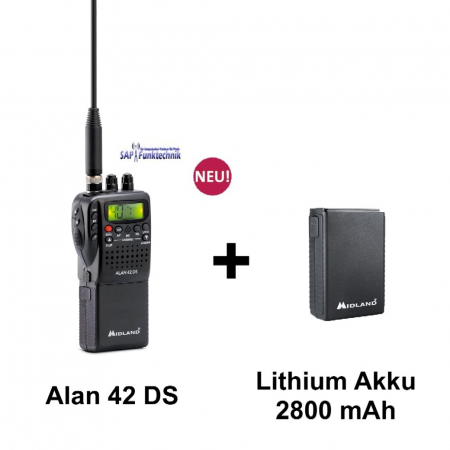 Preview: Midland Alan 42 DS Power Bundle inkl. Lithium-Ionen Akku