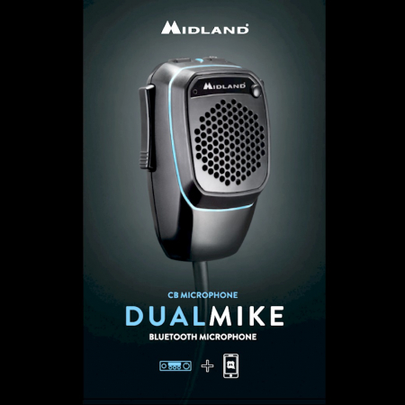 Preview: Midland Dual Mike 4 Pin V1, Bluetooth und CB Mikrofon