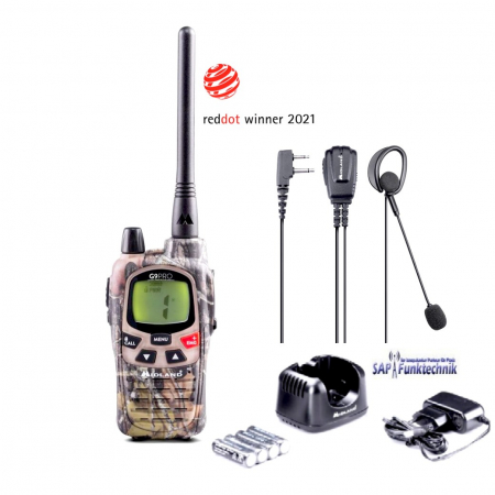 Midland G9 Pro Tarnfarben Set inkl. Headset MA 30-L, Funkgerät, Single