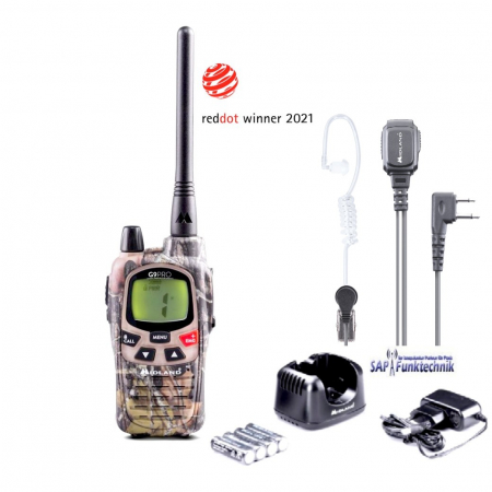Midland G9 Pro Tarnfarben Set inkl. Headset MA 31-L Pro, Funkgerät, Single