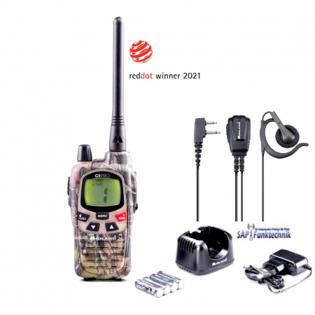Midland G9 Pro Tarnfarben Set inkl. Headset MA 24-L Pro, Funkgerät, Single