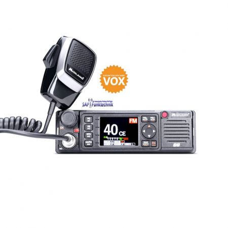 Preview: Midland M88 CB-Funkgerät mit Farbdisplay, VOX