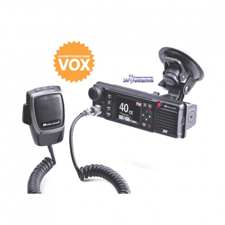 Midland M88 CB-Funkgerät mit Farbdisplay, VOX