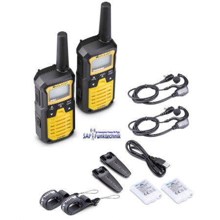 Preview: Midland XT50 Pro Kofferset, Gelb inkl. MA21-L Headsets