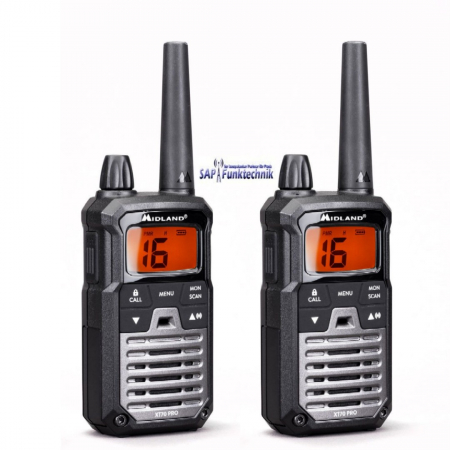 Preview: Midland XT70 Pro, PMR+LPD, Blisterpack, Schwarz