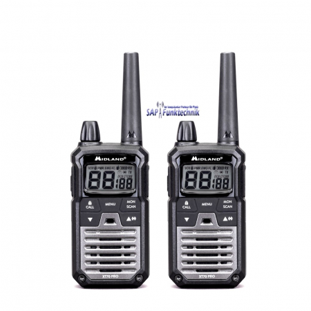 Midland XT70 Pro, PMR+LPD, Blisterpack, Schwarz