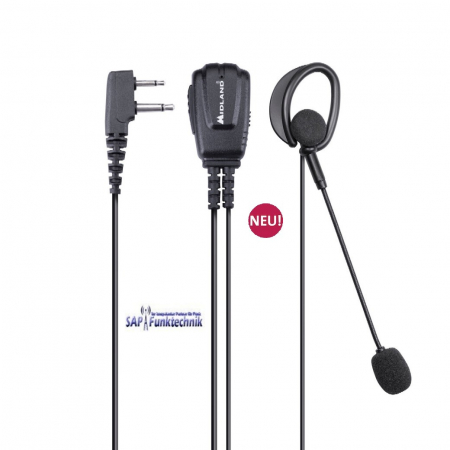 Midland MA 30-L Pro Kopfhörer und Mikr.Duo Klinke