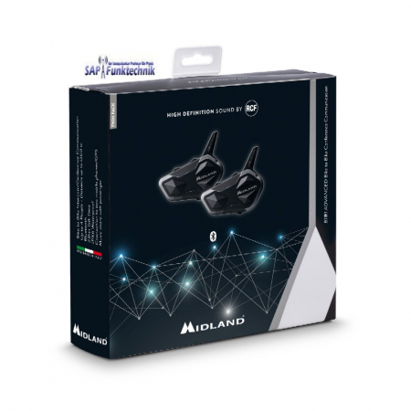 Preview: Midland BTR1 Advanced, Bluetooth Kommunikation, Doppelset