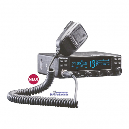 Preview: Midland 8001 Pro SSB CB-Funkgerät 4 Watt AM / FM, 12 Watt SSB