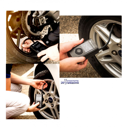 Preview: Midland Enerpump - tragbarer Druckluft Kompressor für Auto, Motorrad, Fahrrad