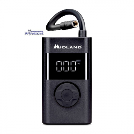Midland Enerpump - tragbarer Druckluft Kompressor für Auto, Motorrad, Fahrrad