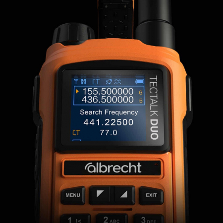 Preview: Albrecht Tectalk Duo, PMR446 + Freenet (1W), Orange