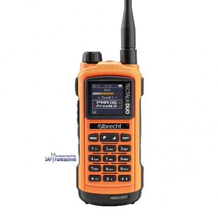 Preview: 2er Kofferset Albrecht Tectalk Duo, PMR446 + Freenet (1W), Orange