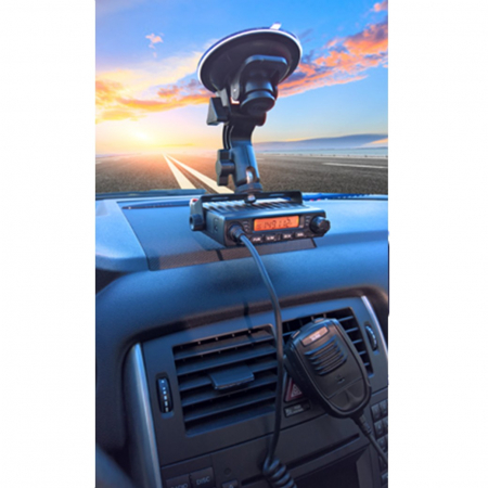 Preview: Team MH-SGK 1/4" KFZ-Halterung für MiCo/MiniCom Funkgeräte