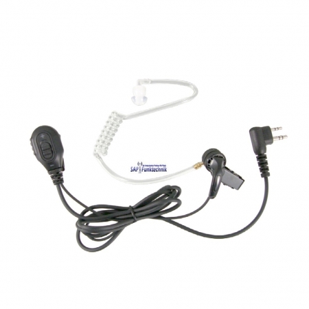 Security-Headset Tarnmikrofon mit Akustikschlauch für Stabo BF-10 / BF-40