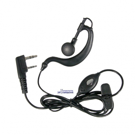 Stabo Headset Ohrbügel-Mikrofon mit PTT-Taste