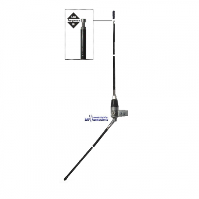 Mini Boomerang, 133 cm, 450W, CB-Balkonantenne