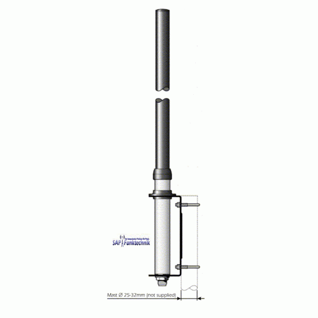 Hurricane 27, CB-Balkonantenne, 100 cm