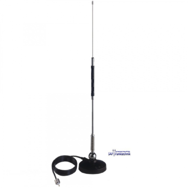 Albrecht Mag Star 27, 63cm 10W mit 3m Kabel und PL259 Stecker