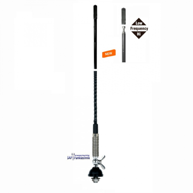 Albrecht T-27 NEW mit FME CB-Mobilantenne 60cm, 20W mit 4m Kabel und Adapter PL/FME