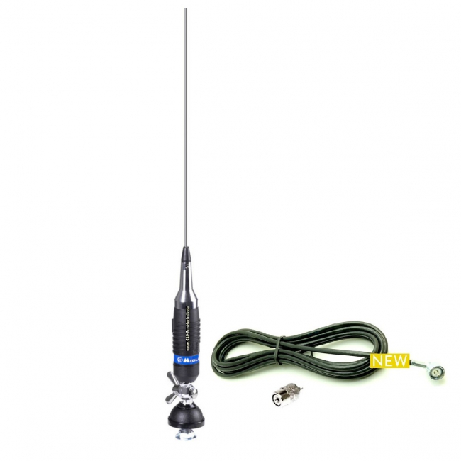 Alan S9 Plus CB-Mobilantenne 150 cm, 500W mit 4m Kabel und PL-Stecker