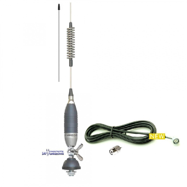 Super 900 Blue Line CB-Mobilantenne 78 cm, 15W mit 4m Kabel und PL-Stecker