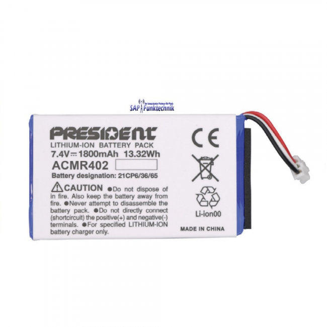 Stabo Lithium-Ion Akkupack 7,4 Volt, 1800 mAh für RANDY III