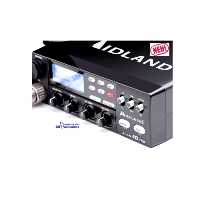 Midland Alan 48 Pro, CB Funk 12/24V