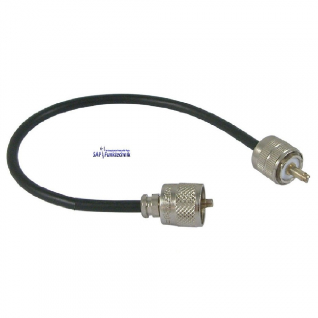 Koaxial-Kabelbrücke RG58 C/U, ca.50cm lang mit 2x PL-259-Stecker