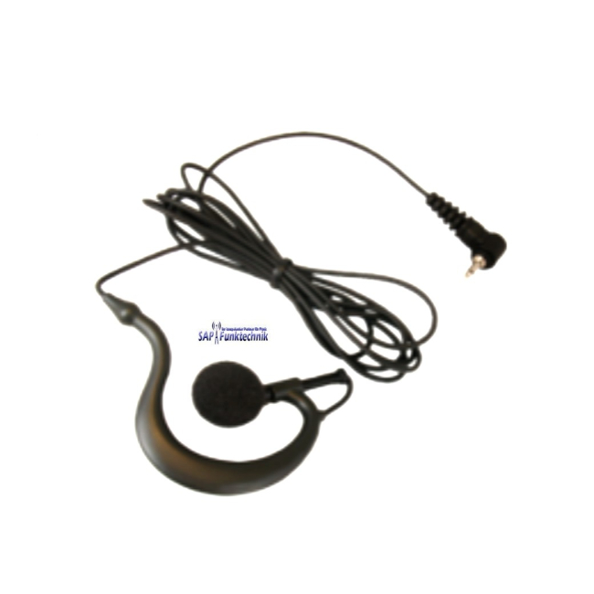 TEAM PY-29AUK Ohrhörer mit flexiblem Ohrbügel und 2,5 mm Mono Winkel-Klinkenstecker