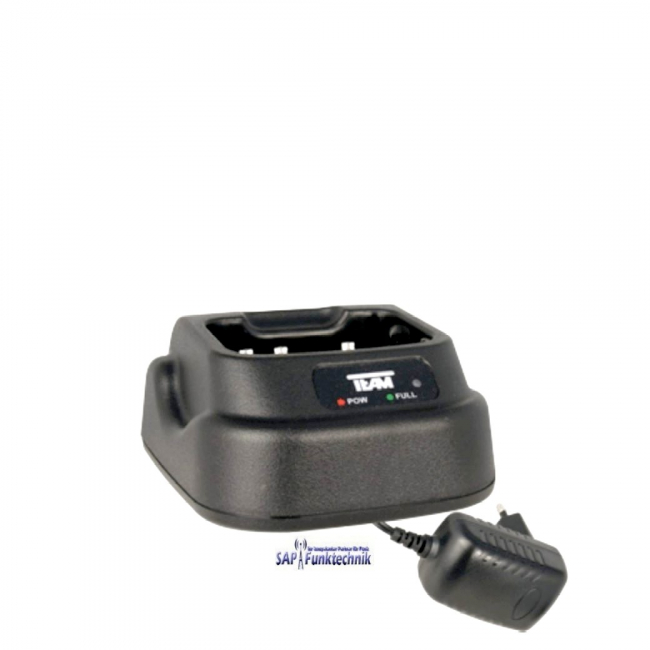 TEAM TeCom-IPX5, FreeNet mit 1 Watt Handfunkgerät inkl. Tischlader und Akku
