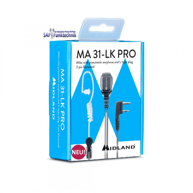 Midland MA 31-LK Pro Security Headset, Kenwood