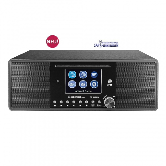 Albrecht DR 895 CD, DAB+/UKW/Internet/CD, Schwarz