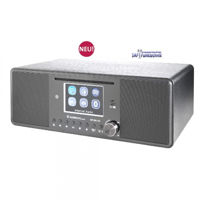 Albrecht DR 895 CD, DAB+/UKW/Internet/CD, Schwarz