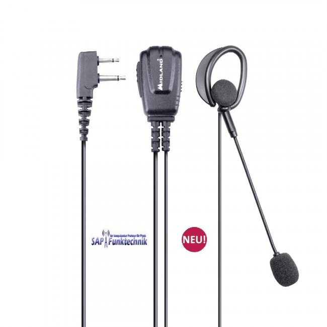 Midland G9 Pro Set inkl. Headset MA 30-L Pro, Funkgerät, Single